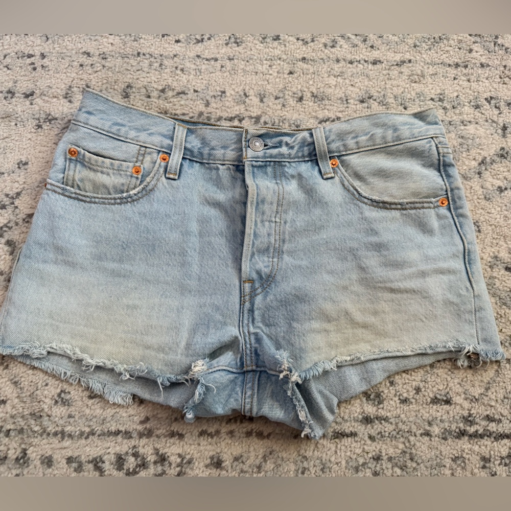 Levi's Light Blue Denim Shorts